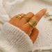 French Court Style Irregular Trend Ring Does Not Fade Titanium Steel Plated K Gold Open Ring Female_ipsvogv.com