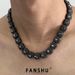 American Trendy Brand Collarbone Chain Necklace Men's High Street Hip Hop Men's And Women's High Sense Personalized Versatile Alloy Necklace_ipsvogv.com