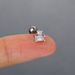 Unisex popular zircon piercing ear bone nails female temperament no ear piercing ear clip screw ball earrings_ipsvogv.com
