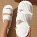 New parallel bars curly cotton slippers home candy color indoor fluffy slippers_ipsvogv.com
