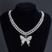 Fashion hot style cool ins style butterfly simple versatile necklace niche hip hop hiphop necklace_ipsvogv.com