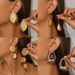 Women’s Jewelry Set Fashion Geometric Light Luxury Style Earrings For Women Irregular Design Earrings Niche Disc Design Earrings_ipsvogv.com