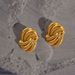 Retro Plated Titanium Steel Fine Polished Twisted Earrings Skirt Decorations_ipsvogv.com