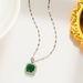 2023 Summer Zircon Necklace Women's Colorless Luxury High Grade Titanium Steel Lock Bone Chain Jewelry_ipsvogv.com