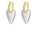Unisex Real Gold Brass Electroplating, Personality Publicity, Fashion, Versatile, Light Luxury Style, Love Two Color Earrings_ipsvogv.com