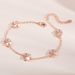 Women's Jewelry Four Leaf Clover Five Flower Bracelet Ins Niche Simple Rose Gold Flower Bracelet Couple Hand Jewelry_ipsvogv.com