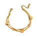 Hot Selling Titanium Steel Women's Light Luxury Personalized Double-layer Butterfly Frosted Bracelet, Snake Bone Chain,_ipsvogv.com