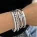 Women's Jewelry Retro Trend Snake Bone Chain Diamond Bracelet Fashion Accessories Hip Hop Stacking Punk Smooth Bracelet_ipsvogv.com