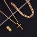 Jewelry Sets cross jewelry chain ring bracelet necklace 3 sets_ipsvogv.com