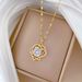 】 Double 【 Layer Love Fashionable Light Luxury Charm Gorgeous Full Diamond Necklace Women's Versatile Clavicle Chain 【 】_ipsvogv.com