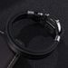 Men's Hip Hop Punk Black Leather Anchor Bracelet_ipsvogv.com