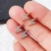 Cao Shi's Mini Lightning Zircon Earrings, Female Minimalist Temperament, Student Earrings_ipsvogv.com
