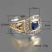 Cao Shi's New Jewelry Fashion Business Double Color Men's Ring_ipsvogv.com