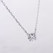 Round Silver Single Diamond Necklace Female Element Crystal Clavicle Necklace Female Distribution_ipsvogv.com