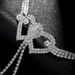 New Product Full Diamond Double Love Nipple Chain European And American Nightclubs Shiny Sexy Rhinestone Chest Chain Body Chain Body_ipsvogv.com