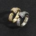 Men’s Jewelry Set Fashion New Hip Hop Open Ring T Square Zircon Geometric Simple Personality Niche Gold Plated Hip Hop Ring_ipsvogv.com