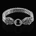 Nordic Dominant Wolf Head Viking Chain Stainless Men's Titanium Steel Hip Hop Bracelet_ipsvogv.com