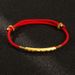 Dragon Knot Six Character Mantra Bracelet 999 Foot Silver Gold Plated Red Thai Longpo Weaving Hand Rope Women's Style_ipsvogv.com