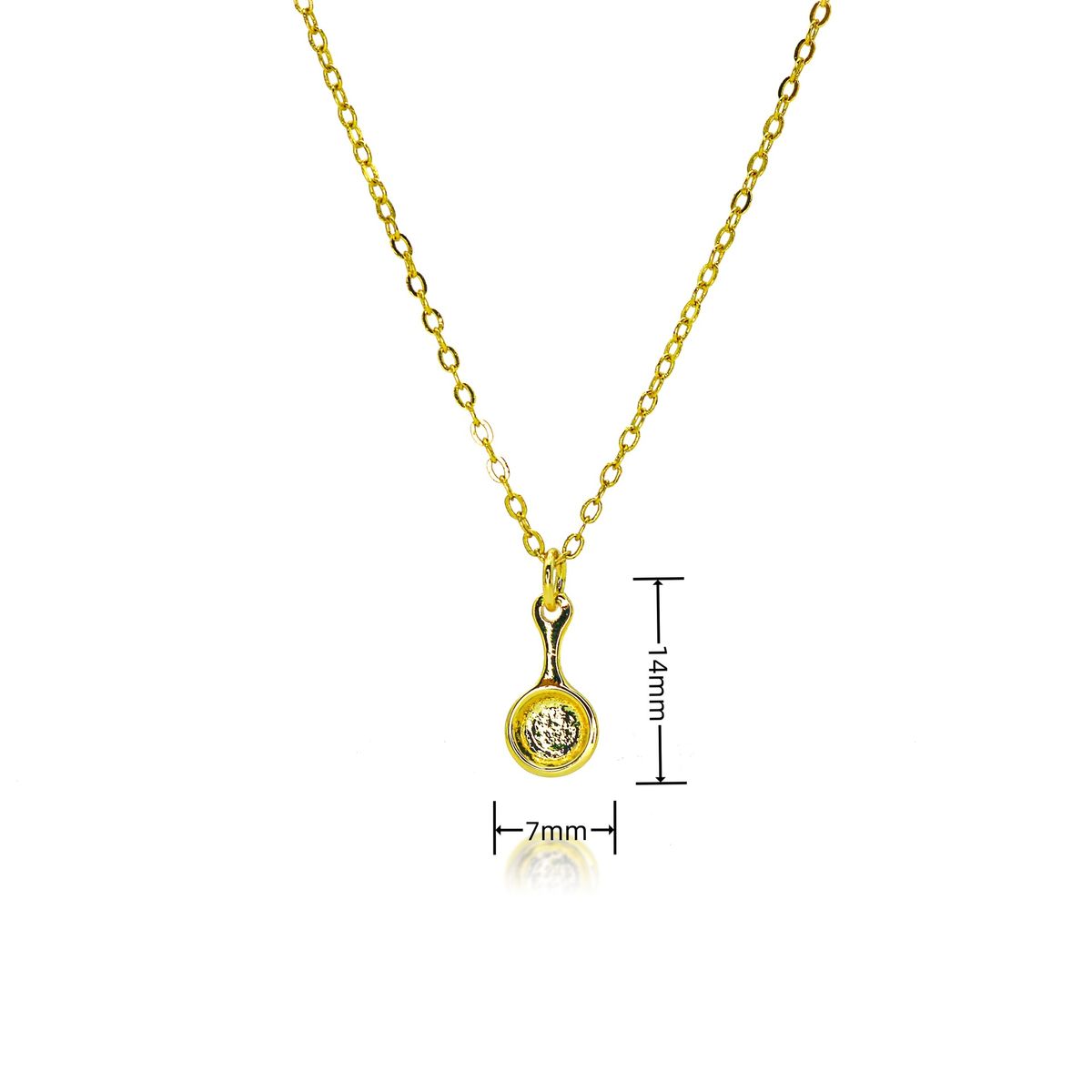 Hot Selling Copper Plated Gold Necklace Pendant Aladdin Magic Lamp Bell Niche Design_ipsvogv.com