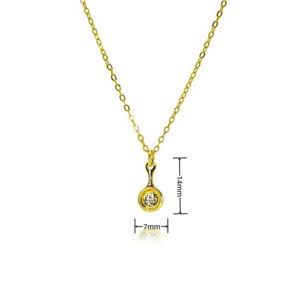 Hot Selling Copper Plated Gold Necklace Pendant Aladdin Magic Lamp Bell Niche Design_ipsvogv.com