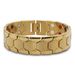 Hot-Selling Men's Square Stone Dominant Germanium Particle Four-in-One Wide Magnetic Therapy Bracelet_ipsvogv.com