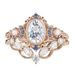 Sanjie Fashion High End Luxury Rose Gold Pair Ring Full Diamond Jewelry_ipsvogv.com
