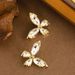 Hot Selling Fashionable Diamond Inlaid Zircon Butterfly With Feminine Temperament, Simple And High-end Silver Needle_ipsvogv.com