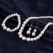 Pearl Necklace Earrings Bracelet Set Three-piece Personalized Pearl Clavicle Necklace Jewelry Set_ipsvogv.com