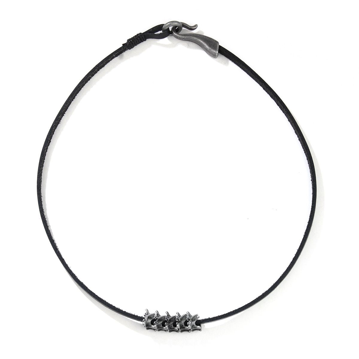 Men's Jewelry Retro Punk Hip Hop Dark Dragon Spine Bracelet Leather Necklace Alloy Bracelet Necklace_ipsvogv.com