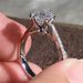 Cao Shi's Classic Six Claw Simple And Elegant Twisted Arm Snowflake Zircon Ring, Wedding Accessories For Women_ipsvogv.com