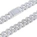 New 15MM Bubble Hip Hop Rap With Diamond Studded Male Cuban Chain_ipsvogv.com