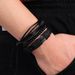 Hot Selling Multi-layer DIY Trendy Handmade Woven Men's Bracelet Leather Jewelry_ipsvogv.com