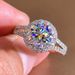 Hit Classic Micro Inlaid Zircon Round Bag Ring For Women Sparkling Diamond Eight Hearts And Eight Arrows Wedding Ring_ipsvogv.com