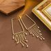 Exquisite Long Atmospheric Geometric Tassel For Women, With Light Luxury Temperament And A High-end Feel. Silver Needle_ipsvogv.com