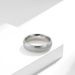Simple stainless steel inner and outer arc pressed sand ring titanium steel plated K gold neutral cold style ring for men and women_ipsvogv.com