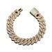 14mm Copper Inlaid 2 Row Zircon Rhombus Cuban Chain Hip Hop Street Style Bracelet For Men_ipsvogv.com