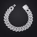 14mm Copper Inlaid 2 Row Zircon Rhombus Cuban Chain Hip Hop Street Style Bracelet For Men_ipsvogv.com
