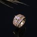 Copper Set Zircon Women's Ring Popular Fashion Engagement Handicrafts_ipsvogv.com