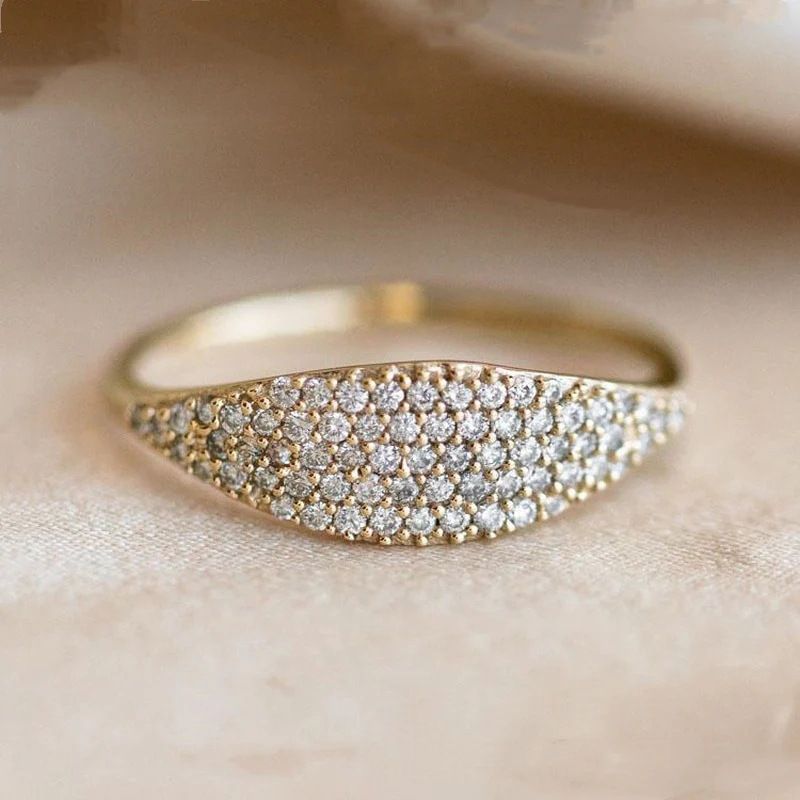 Cao Shi French Mix And Match Style Ins Super Hot Exquisite Dense Set Ring Simple Fine Jewelry_ipsvogv.com