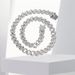 Unisex DIY Hardware Jewelry 13mm Full Diamond Cuban Chain Necklace Diamond Hiphop Hip Hop Necklace For Men And Women_ipsvogv.com