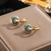 Colored Daisy Pattern Feeling Titanium Steel Non Fading Jewelry Set For Women's Necklace_ipsvogv.com