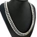 Heavy Mens 16mm Width Necklace Bracelet All Polished 316L Stainless Steel Necklace_ipsvogv.com