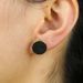 Women's Jewelry Round Black Zircon Earrings Hip Hop Fashion Trend Earrings_ipsvogv.com