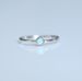 Silver Round Water Droplet Australian Treasure Popular New High-end Texture Women's Ring Jewelry_ipsvogv.com