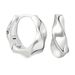 Women's Jewelry S925 Silver Needle Irregular Concave And Convex Design Earrings Ins Cold Style Simple Ear Buckle Texture Round Earrings_ipsvogv.com