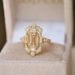 Sanjie American Ins New Zircon Classical Style Inlaid Champagne Diamond Ring, Women's Jewelry_ipsvogv.com