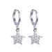 Unisex Diamond CZ Zircon Star Earrings Light Luxury Romantic Female Earrings Ins Style Earrings_ipsvogv.com