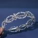 Bridal Veil Headdress Dress Spring Accessories Pressed Hair Headband Pearl Cross Flower Headband_ipsvogv.com