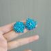 Unisex Small Fresh And Cool Blue Hydrangea Beaded Earrings For Women High End Handmade Design Niche Earrings Versatile_ipsvogv.com