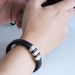 New Black Woven Men Trendy Gift For Boyfriend Personalized Wristband Design Sense Bracelet Jewelry_ipsvogv.com